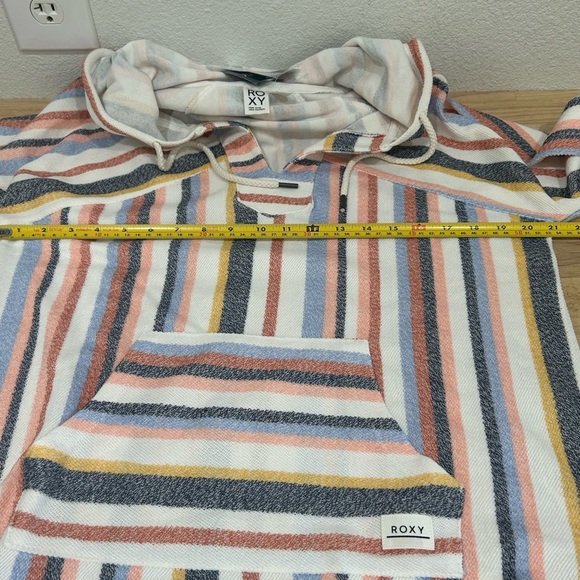 Roxy Wild and Free Striped Pullover Hoodie SZ Medium NWT - Picture 10 of 12